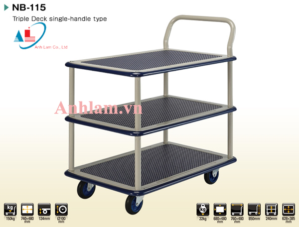 xe đẩy hàng prestar