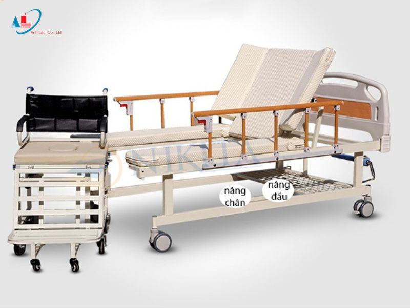 Giường y tế đa năng tách xe lăn NKT-DCN09