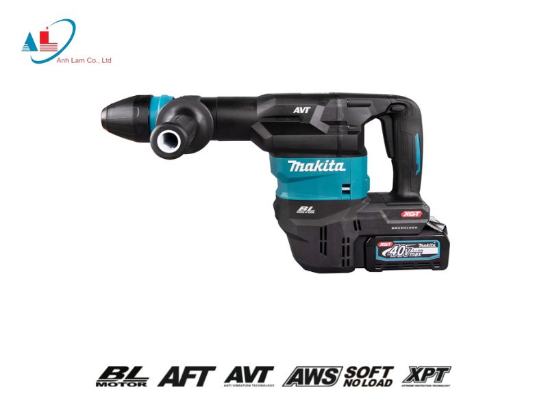 Máy khoan búa dùng Pin 40V MAX Makita HM001GZ (Chưa Pin & Sạc)